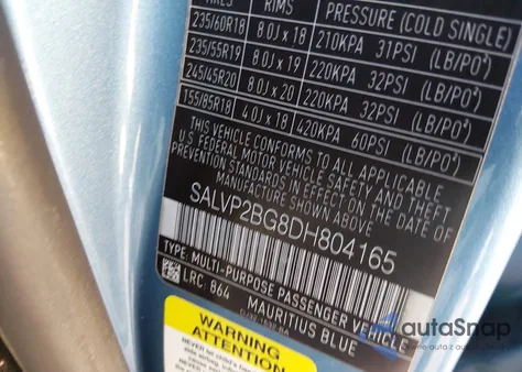 2013 Land Rover Range Rover Evoque Pure from USA, damaged, VIN SALVP2BG8DH804165